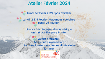 Votre atelier de Février 2024