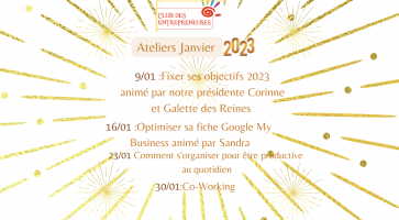 Vos Ateliers de Janvier 2023